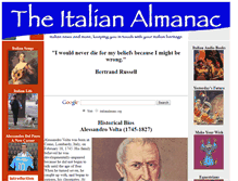 Tablet Screenshot of italianalmanac.org
